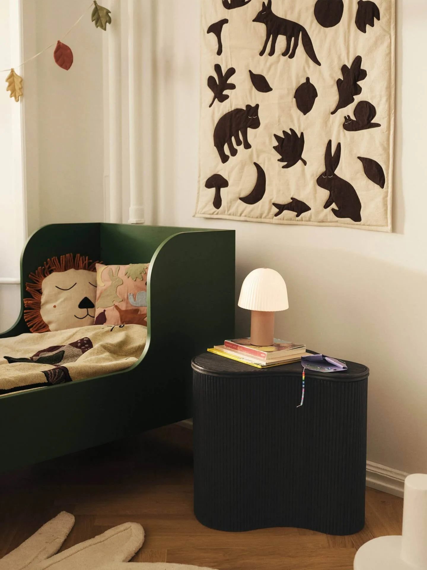 Lunden viltti, Off-white-dark chocolate, 80x110 cm Ferm Living