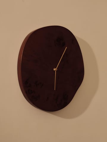 Melt seinäkello 28 x 33 cm - Dark stained burl - Ferm Living