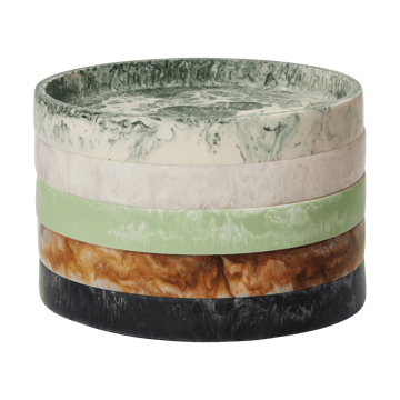 Mist koristealusta Ø20 cm - Emerald-off-white - Ferm Living