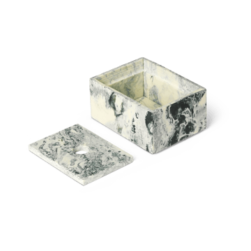Mist säilytyslaatikko 7,5x10 cm - Emerald-off white - Ferm Living