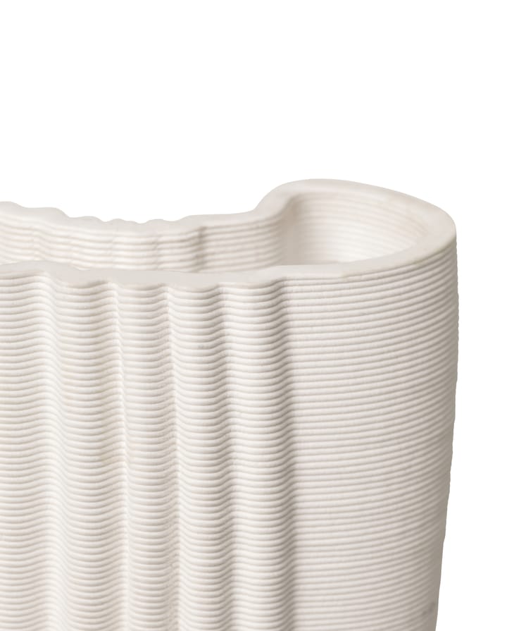 Moire maljakko 19 x 30 cm, Off-white Ferm Living