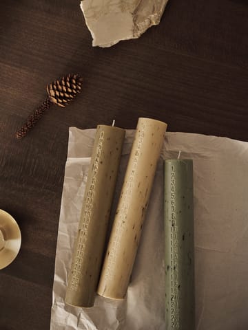 Mura kalenterikynttilä - Artichoke green - Ferm Living