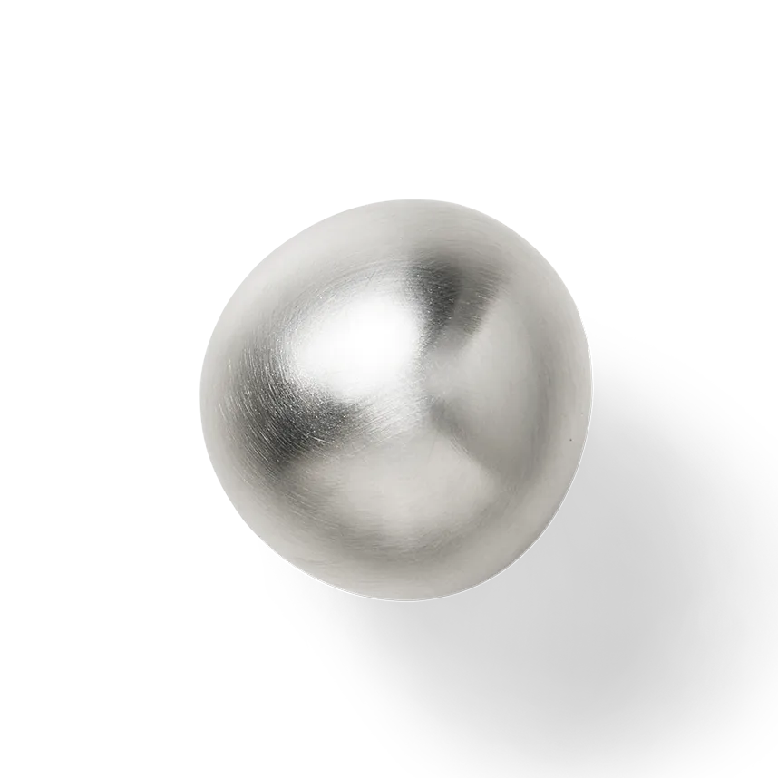 Mushroom koukku, Brushed stainless steel Ferm Living