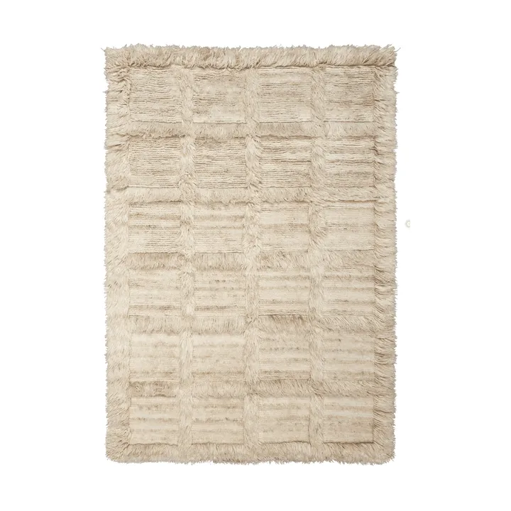 Norte ruutumatto - Natural, 160x235 cm - Ferm Living