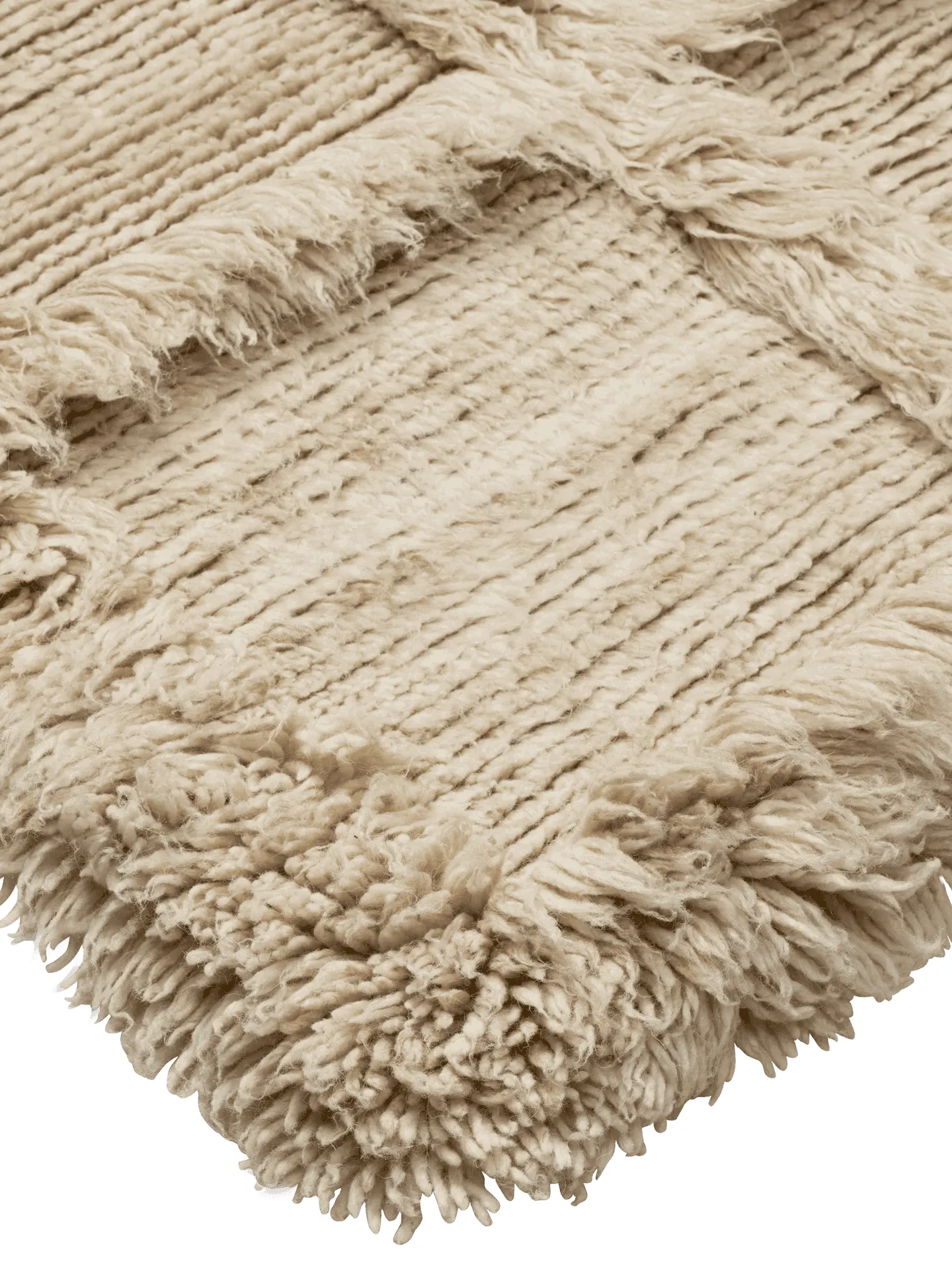 Norte ruutumatto, Natural, 160x235 cm Ferm Living