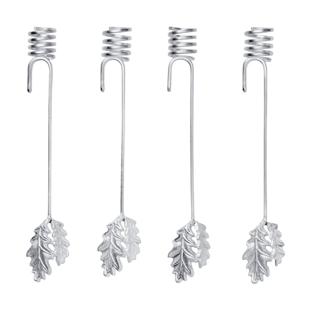 Oak leaf christmas tree kynttilänjalka 4-pack, Hopea Ferm Living