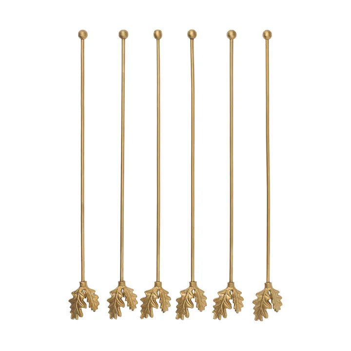 Oak Leaf juomapillit 6-pack - Messinki - Ferm Living