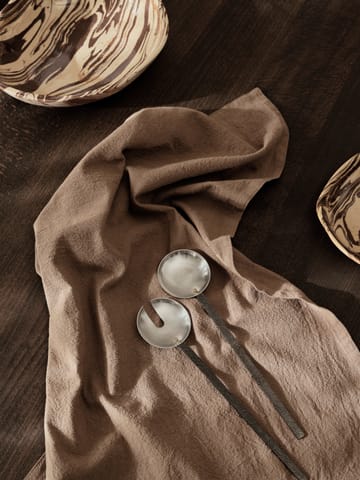Obra salaattiottimet 2 oosa - Stainless Steel - Ferm Living