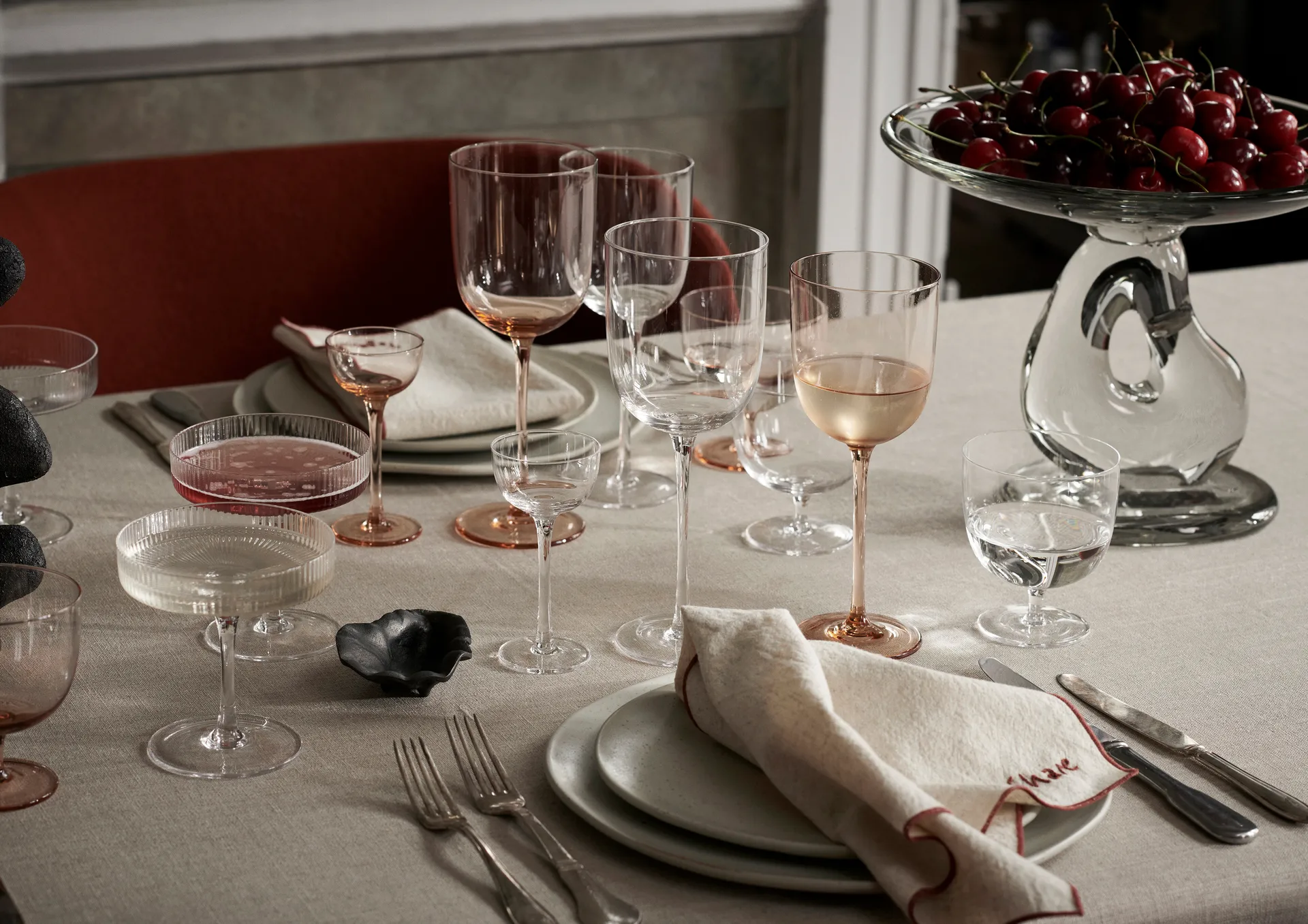 Occasions lautasliinat, 4 osaa, Luonnollinen Ferm Living