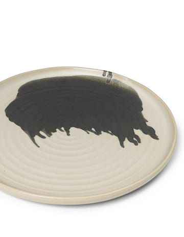 Omhu Centrepiece tarjoilulautanen ⌀36 cm - off white-charcoal - Ferm Living