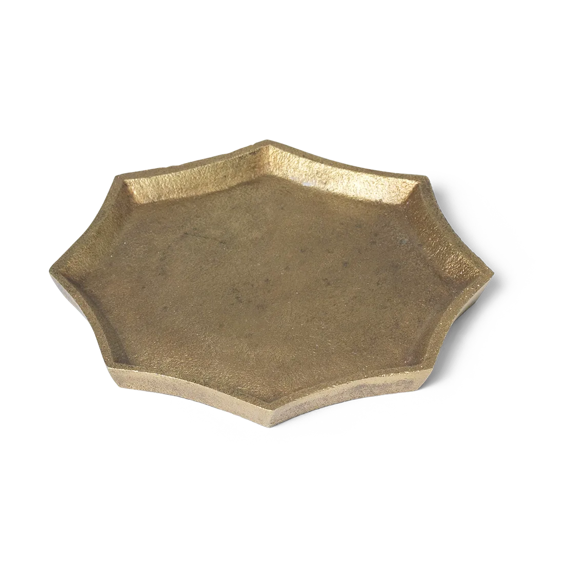 Otte koristetarjotin 9,5x9,5 cm, Brass finish Ferm Living