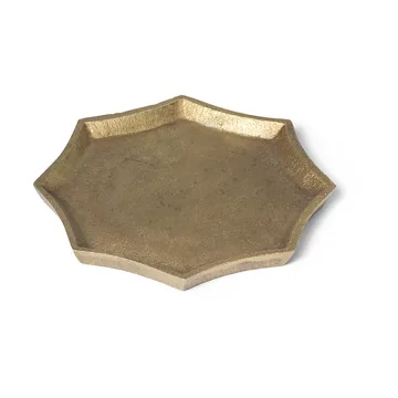 Otte koristetarjotin 9,5x9,5 cm - Brass finish - Ferm Living