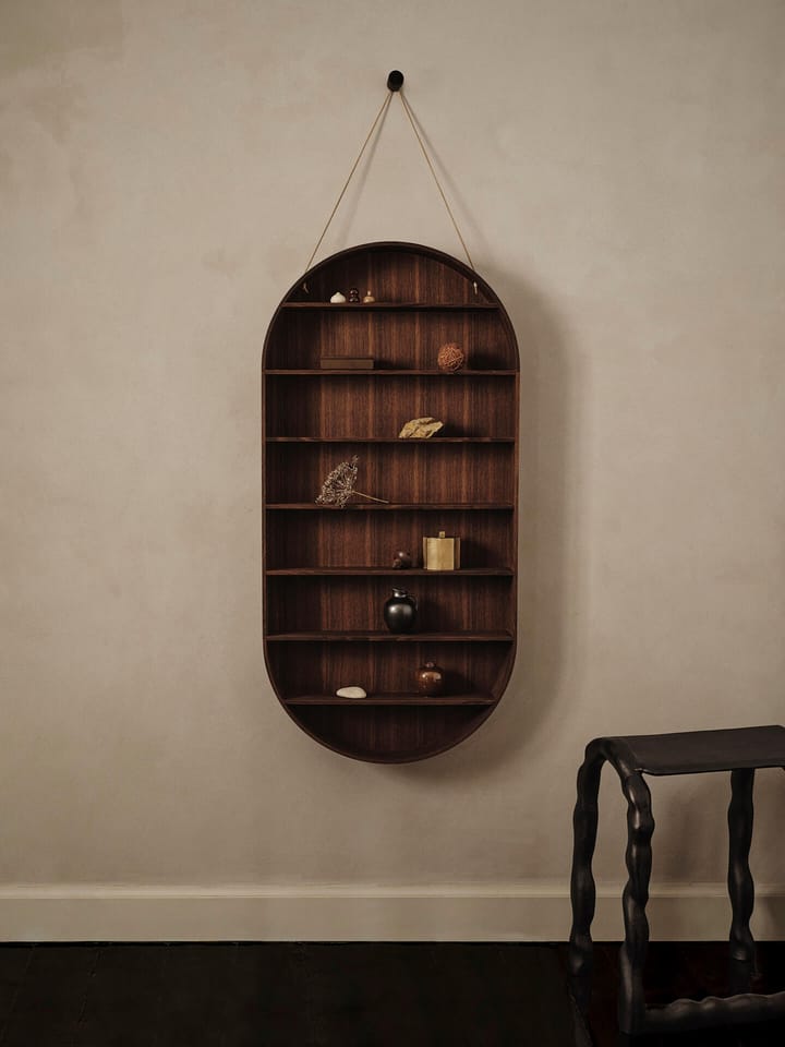 Oval Dorm hylly, Smoked oak Ferm Living