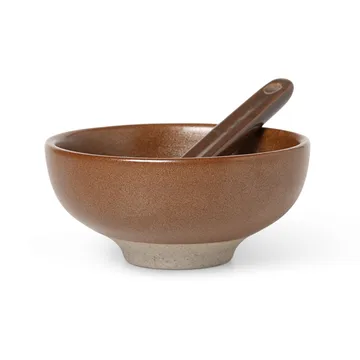 Petite suolakulho lusikalla 2 osaa - Chocolate - Ferm Living