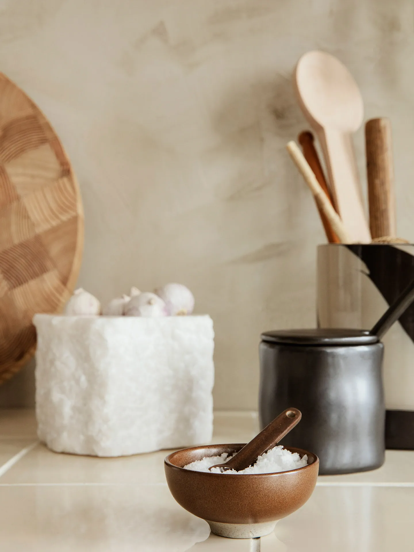 Petite suolakulho lusikalla 2 osaa, Chocolate Ferm Living