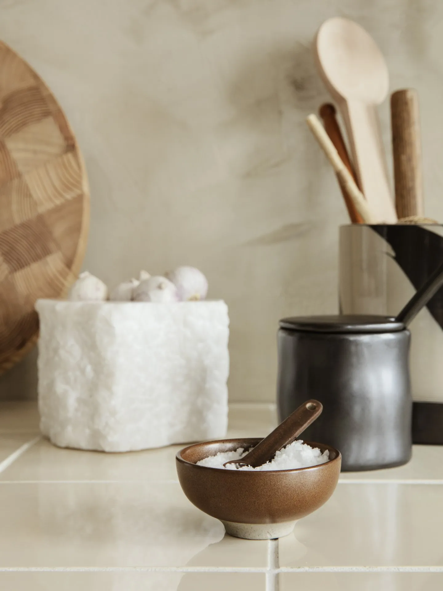 Petite suolakulho lusikalla 2 osaa, Chocolate Ferm Living