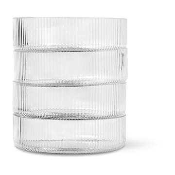 Ripple aamiaiskulho 4 kpl - clear - Ferm Living