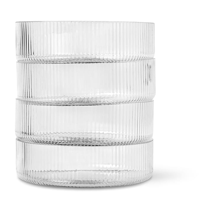 Ripple aamiaiskulho 4 kpl, clear Ferm Living