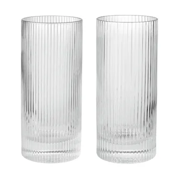 Ripple Highball-lasit 48 cl, 2-pack - Kirkas - Ferm Living