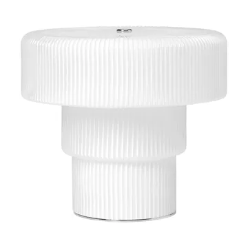 Ripple kannettava pöytälamppu - White (valkoinen), 16,5 cm - Ferm Living