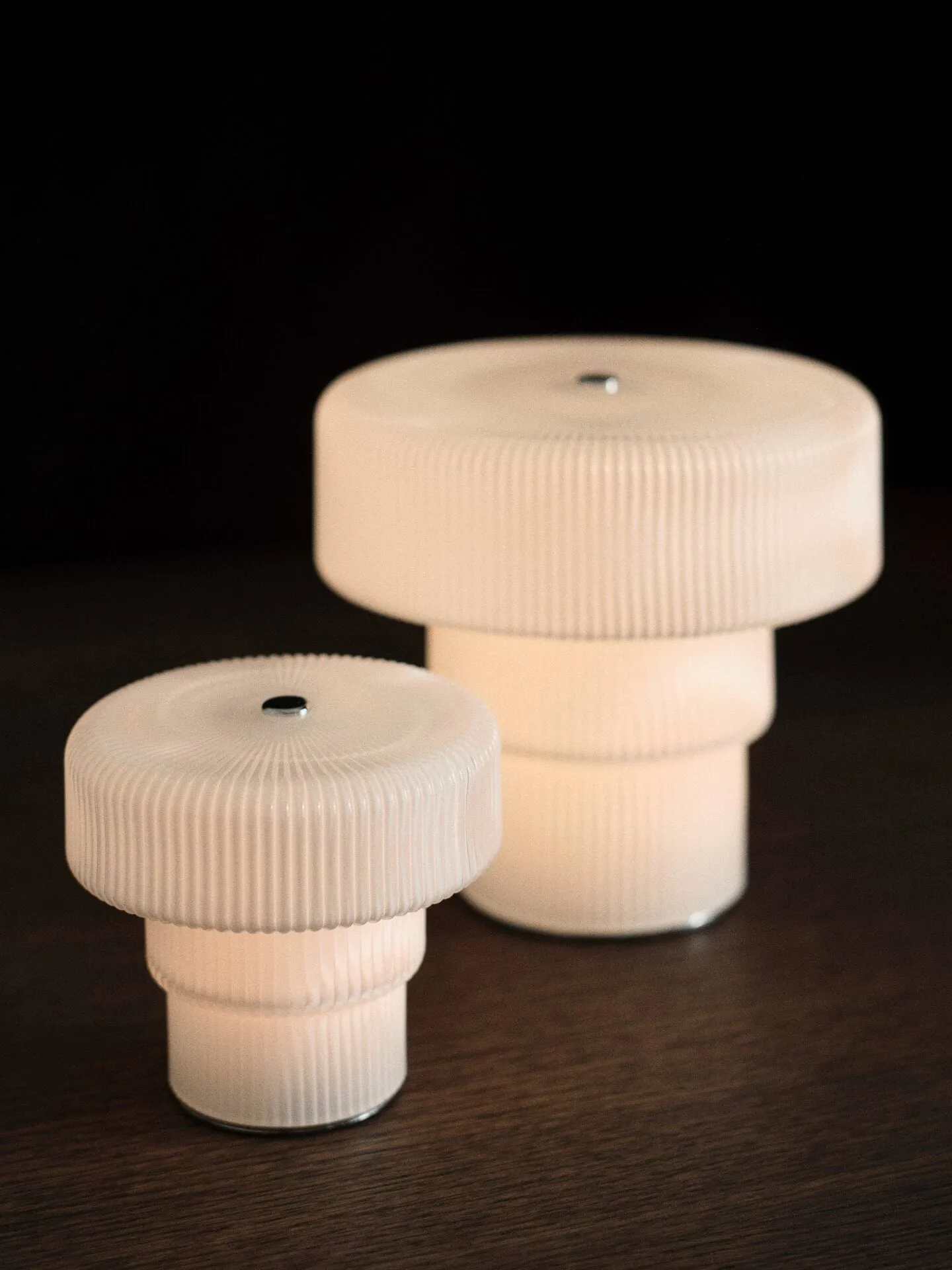 Ripple kannettava pöytälamppu, White (valkoinen), 16,5 cm Ferm Living