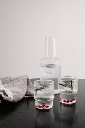 Ripple lasi 4 kpl - kirkas - Ferm Living