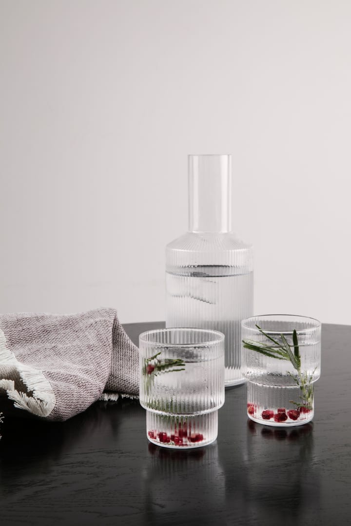 Ripple lasi 4 kpl, kirkas Ferm Living