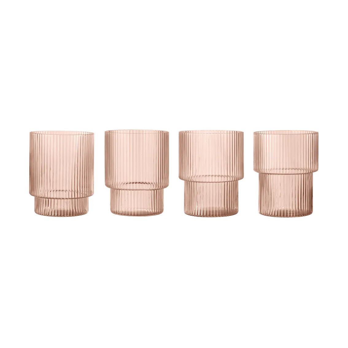 Ripple lasi 4 kpl, Poskipuna Ferm Living