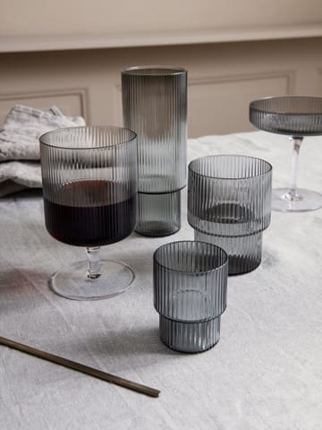 Ripple lasi 6 cl 4 kpl - Smoked grey - Ferm Living