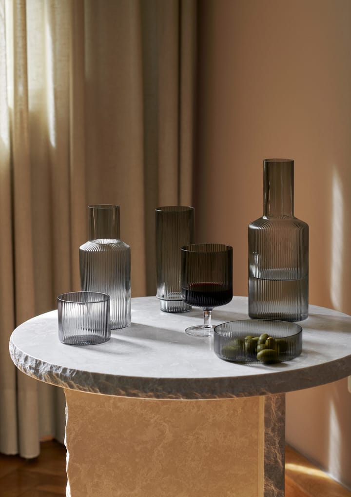 Ripple lasi matalat 4-pack, Smoked Grey Ferm Living