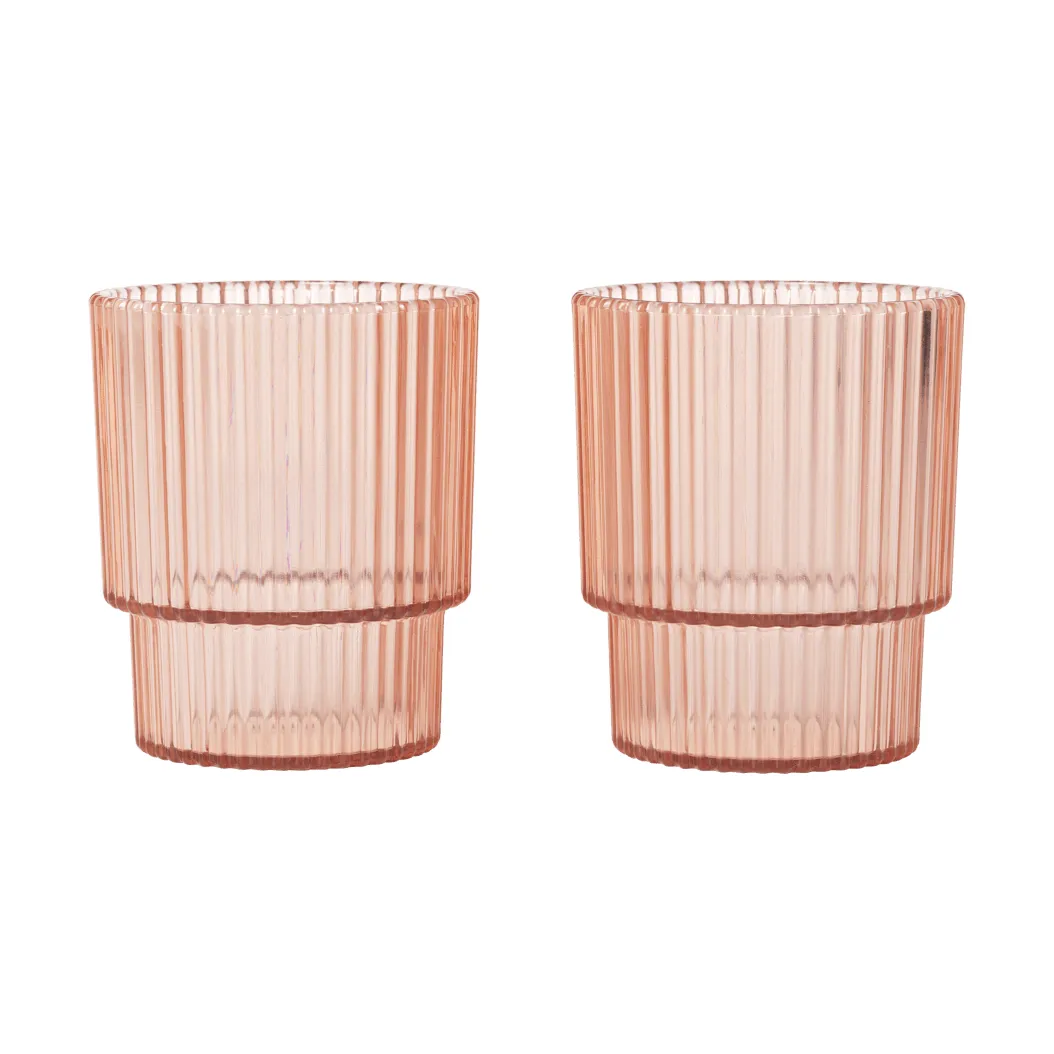 Ripple lasten juomalasi, Blush, 2 kpl Ferm Living
