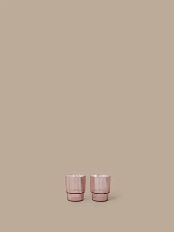 Ripple lasten juomalasi - Blush, 2 kpl - Ferm Living
