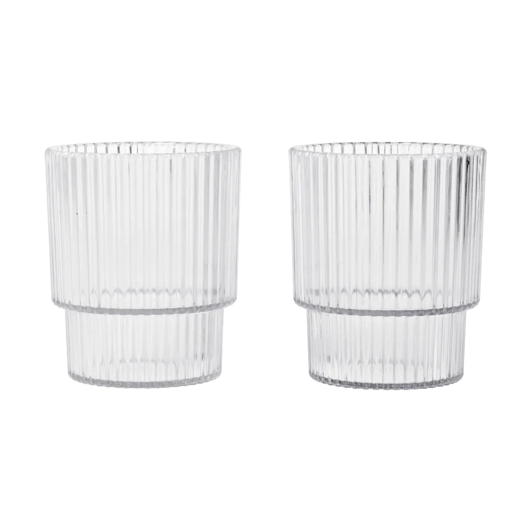 Ripple lasten juomalasi, Clear, 2 kpl Ferm Living