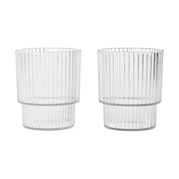 Ripple lasten juomalasi - Clear, 2 kpl - Ferm Living
