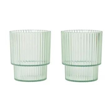 Ripple lasten juomalasi - Tea green, 2 kpl - Ferm Living