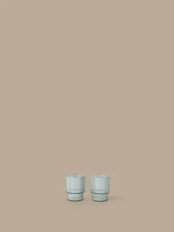 Ripple lasten juomalasi - Tea green, 2 kpl - Ferm Living