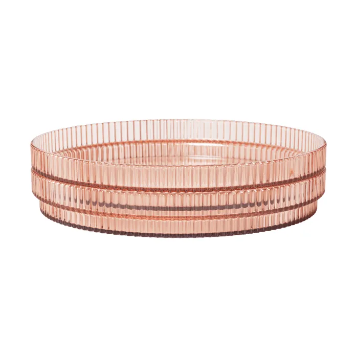 Ripple lasten lautanen, Blush, 2 kpl Ferm Living
