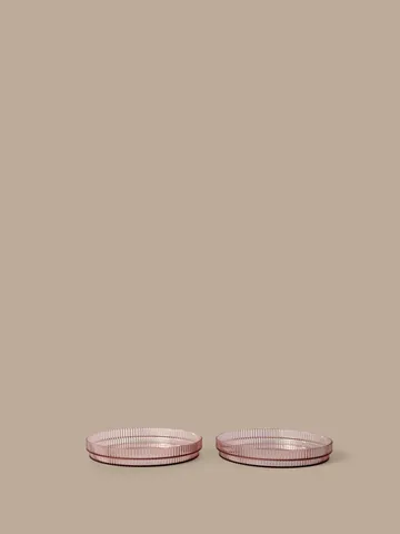 Ripple lasten lautanen - Blush, 2 kpl - Ferm Living