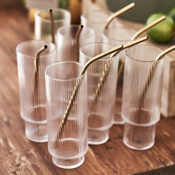 Ripple -longdrink-lasi 4/pk - kirkas - Ferm Living