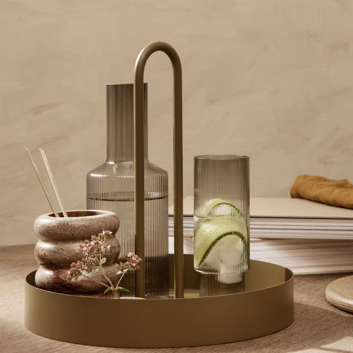 Ripple -longdrink-lasi 4/pk, smoked grey Ferm Living