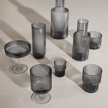 Ripple -longdrink-lasi 4/pk - smoked grey - ferm LIVING