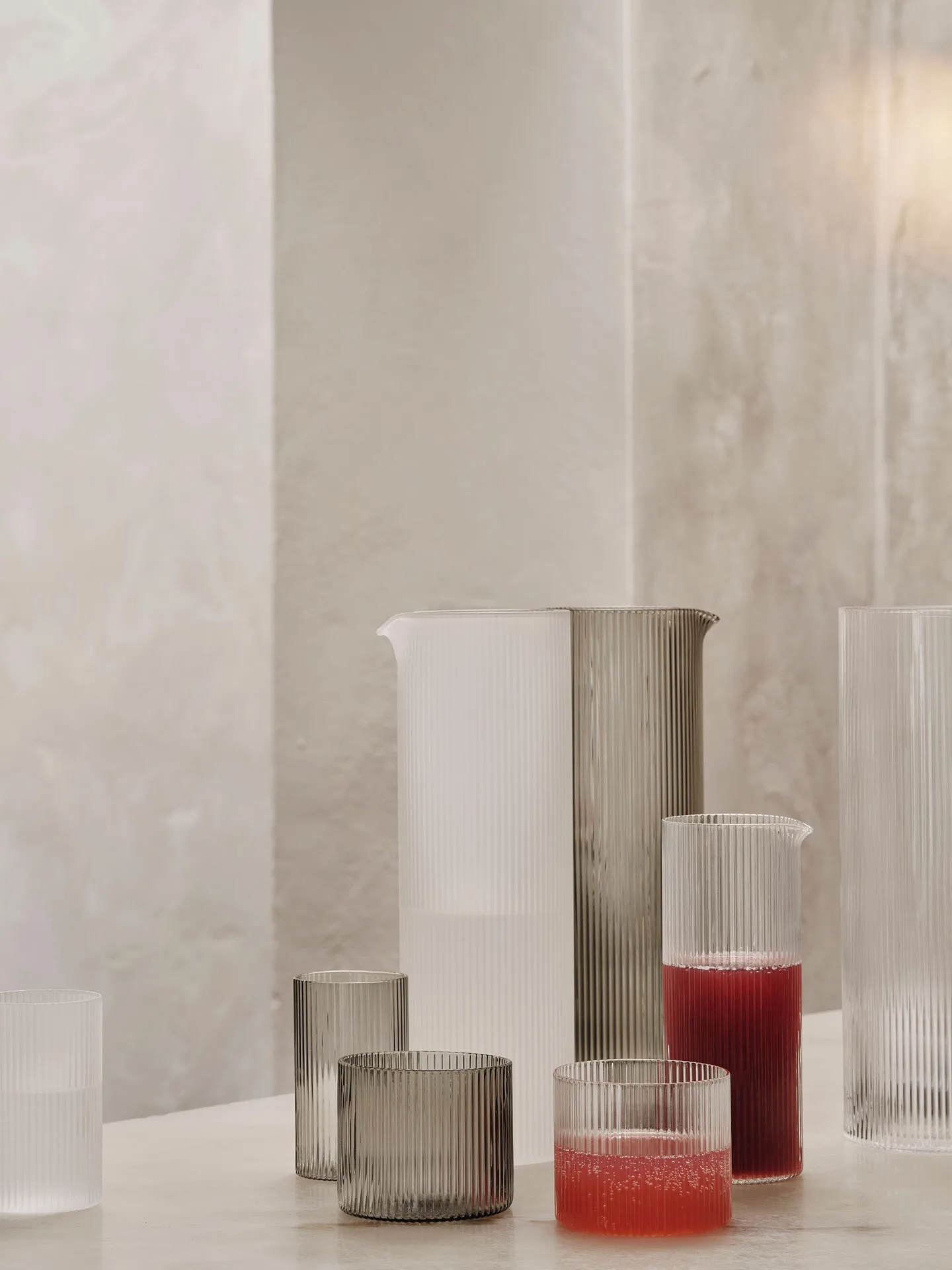 Ripple maitokannu 40 cl, Clear Ferm Living