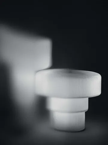 Ripple portaattilamppu - White, 16,5 cm - Ferm Living