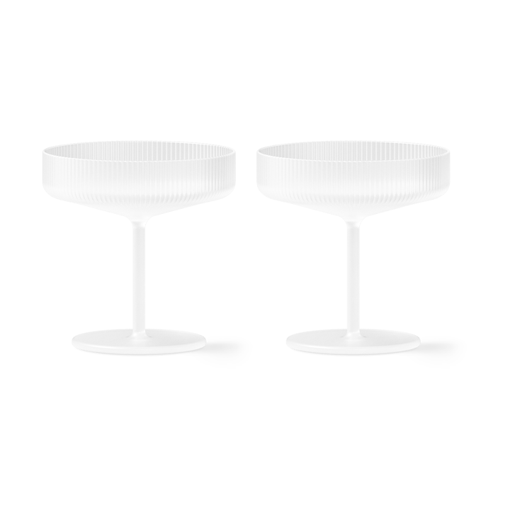Ripple -shamppanjalasi 2/pk - Frosted - Ferm Living