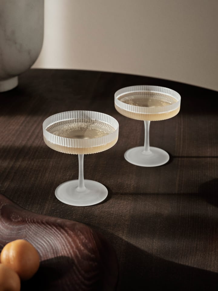 Ripple -shamppanjalasi 2/pk, Frosted Ferm Living