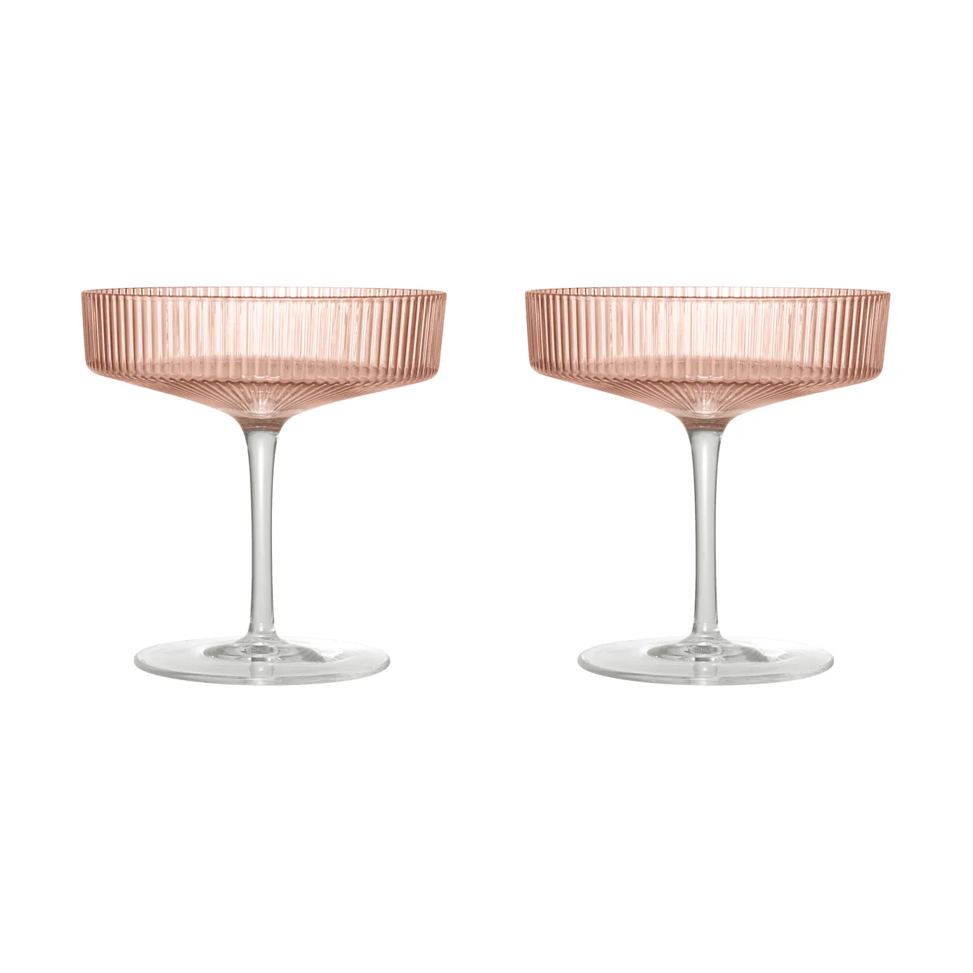 Ripple -shamppanjalasi 2/pk, Poskipuna Ferm Living
