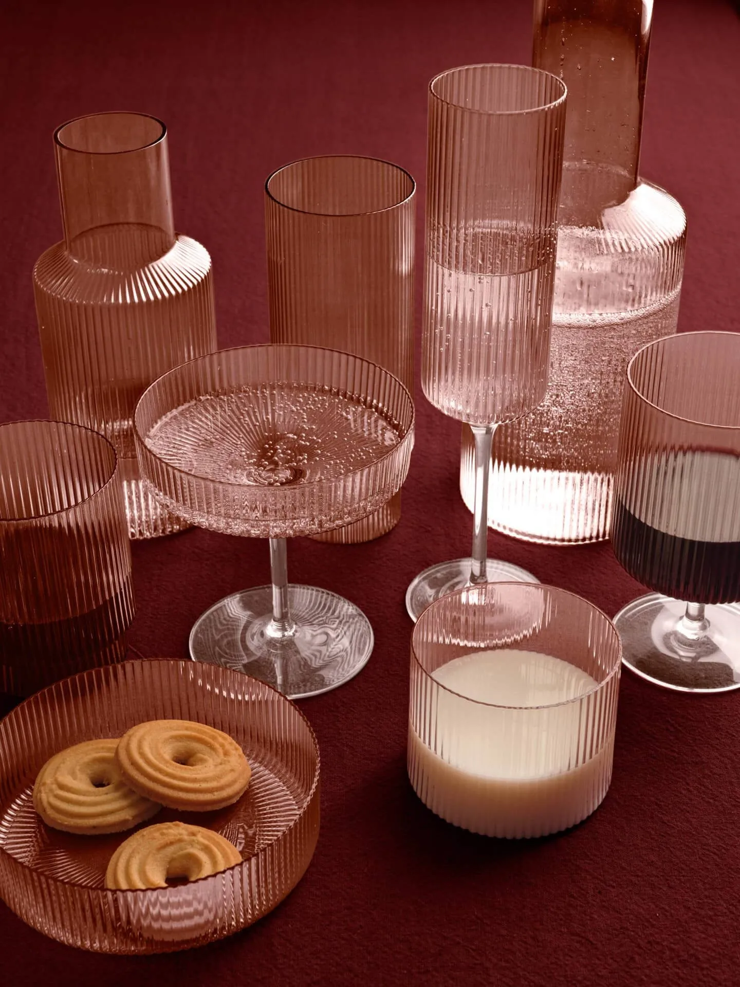 Ripple small karahvi setti, Poskipuna Ferm Living