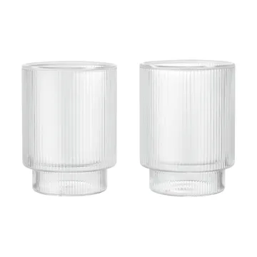 Ripple Thermal lasi 22 cl, 2-pack - Kirkas - Ferm Living