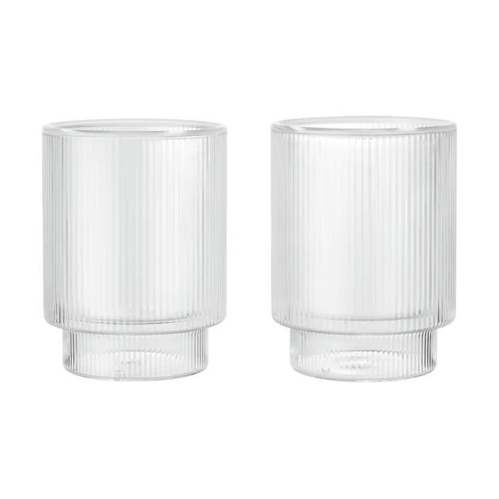 Ripple Thermal lasi 22 cl, 2-pack - Kirkas - Ferm Living