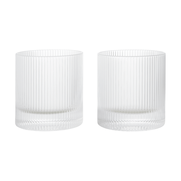 Ripple tumbler lasi 25 cl 2-pack - Kirkas - Ferm Living